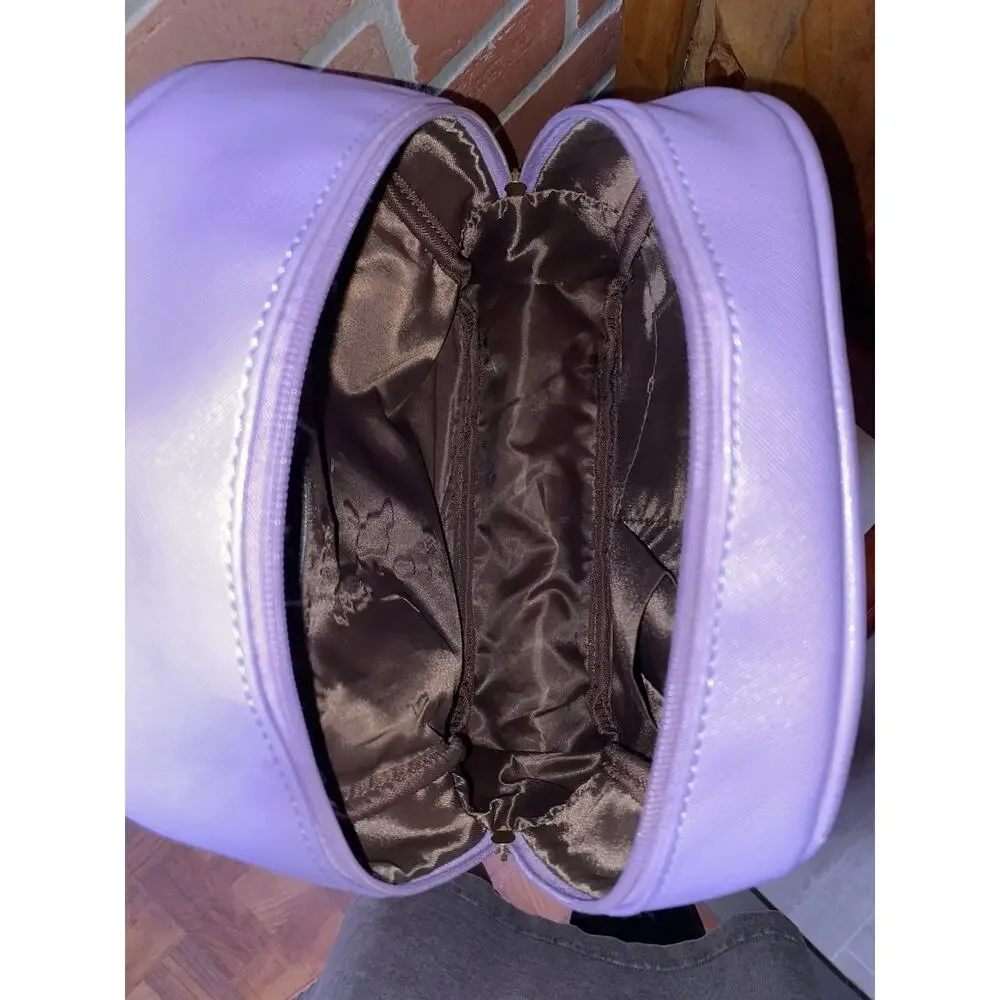 Lavender Backpack W/Decorative Bow & 4 Pockets  Size H 11